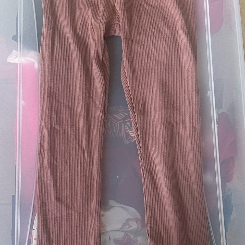 PINK Victoria's Secret Ribbed Yoga Pants